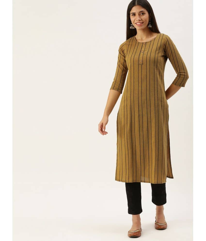 Hritika Cotton Printed Straight Women's Kurti - Green ( Pack of 1 ) - Kurtis, Tunics | Buy online on ZillyBuy