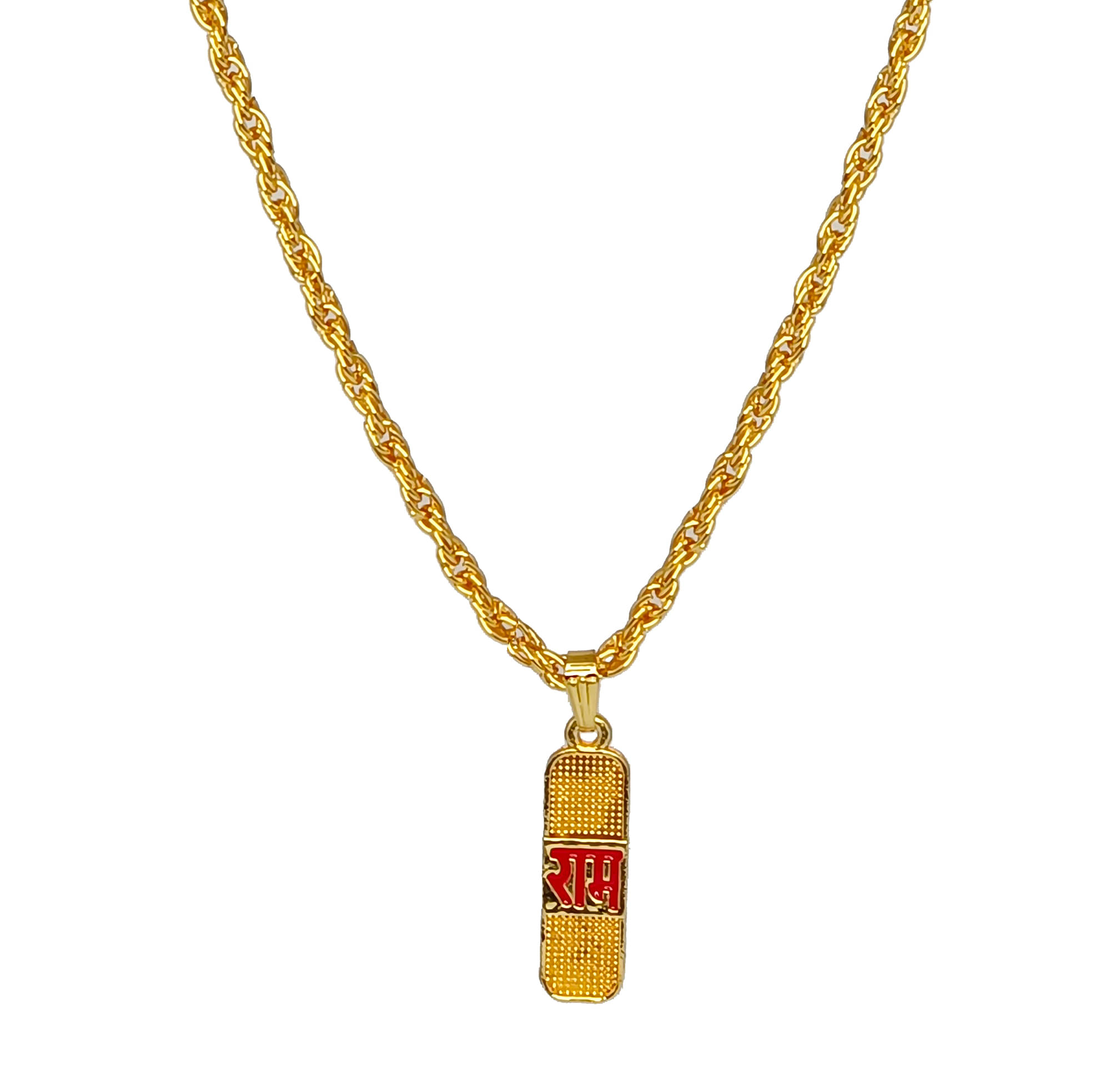     			JIPPA Golden Pendant set ( Pack of 1 )
