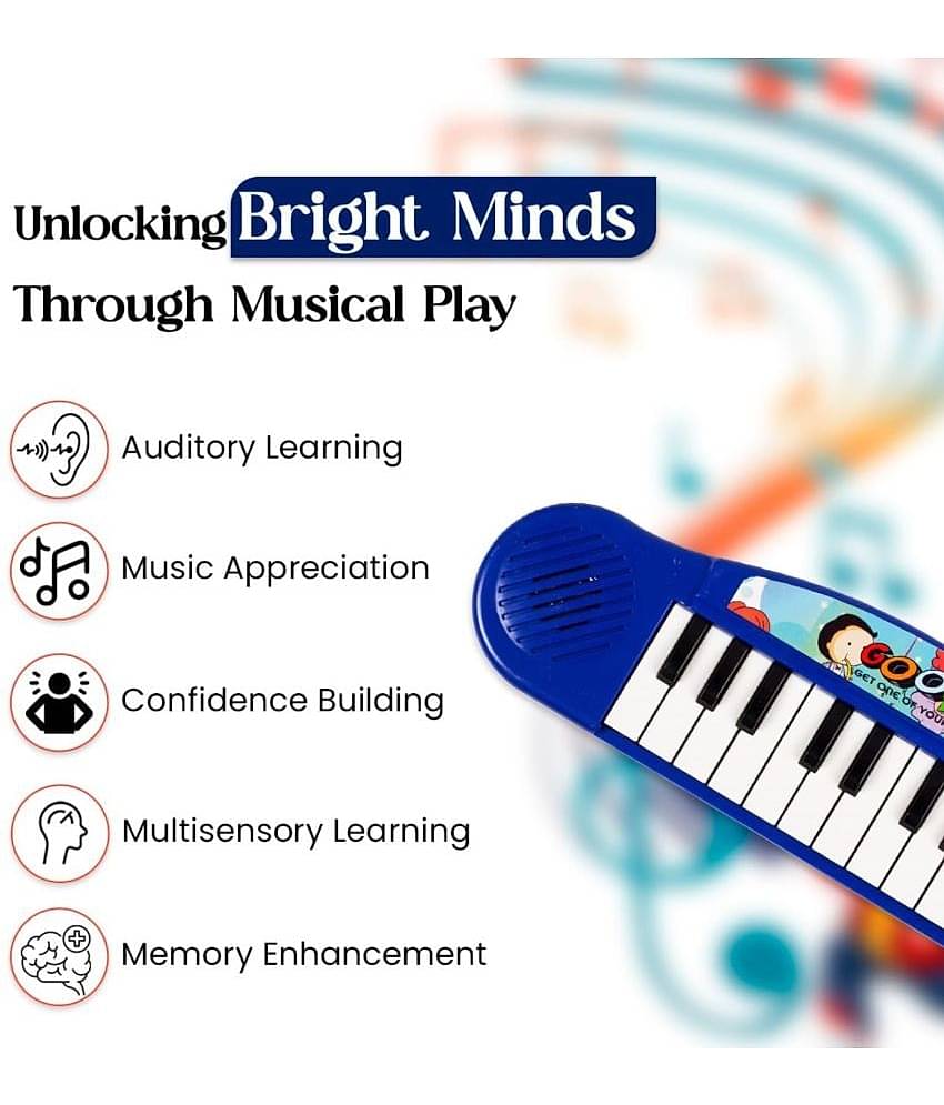 Kidsaholic Electronic Organ Piano Musical Instrument, Portable Keyboard , Musical Toy (Free subscription of kids Educational worksheets)