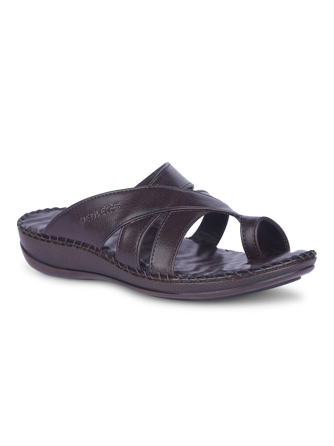     			Liberty Brown Women's Leather Slipper