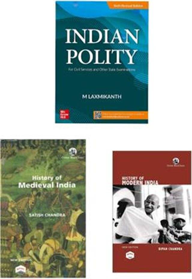 Perfect Set Series Of 3 (Indian Polity+Medieval History Of India+Modern History Of India) (Paperback, M.laxmikanth, Satish Chandra, Bipan Chandra) Perfect Set Series Of 3 (Indian Polity+Medieval History Of India+Modern History Of India) (Paperback, M.laxmikanth, Satish Chandra, Bipan Chandra)
