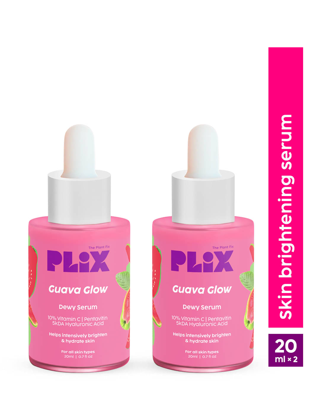 The Plant Fix Plix 10% Vitamin C Guava Face Serum for Skin Brightening, Clear & Glowing(40 ml)     			The Plant Fix Plix 10% Vitamin C Guava Face Serum for Skin Brightening, Clear & Glowing(40 ml)