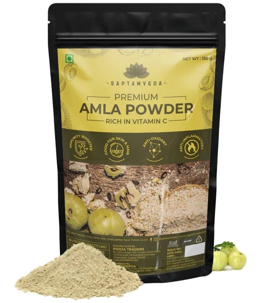 Saptamveda 100% Organic Amla Powder No Added Chemicals(1 x 150 g) Saptamveda 100% Organic Amla Powder No Added Chemicals(1 x 150 g)