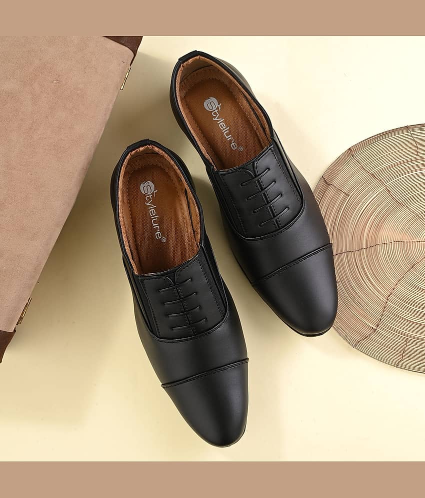 Stylelure Black Men's Oxford Formal Shoes - Formal Shoes | Buy online on ZillyBuy