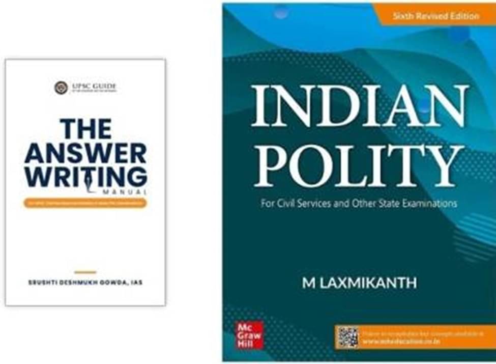     			The Answer Writing Manual For UPSC Civil Services & State PSC Examinations + Indian Polity |6th Revised Edition) | UPSC | Civil Services Exam | State Administrative Exams  (Paperback, Prof. M Laxmikant, Dr. Srushti Deshmukh)