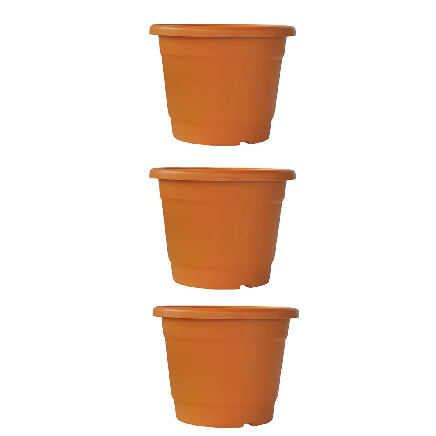    			TrustBasket Bhuvi Pots 12 inch (Brown) Set of 3