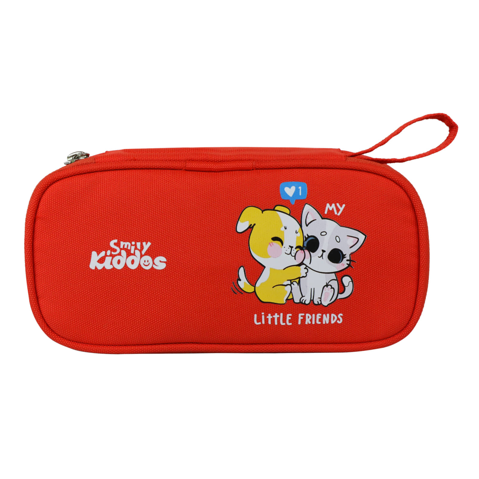 Zipper Pencil Pouch Kitty - Red