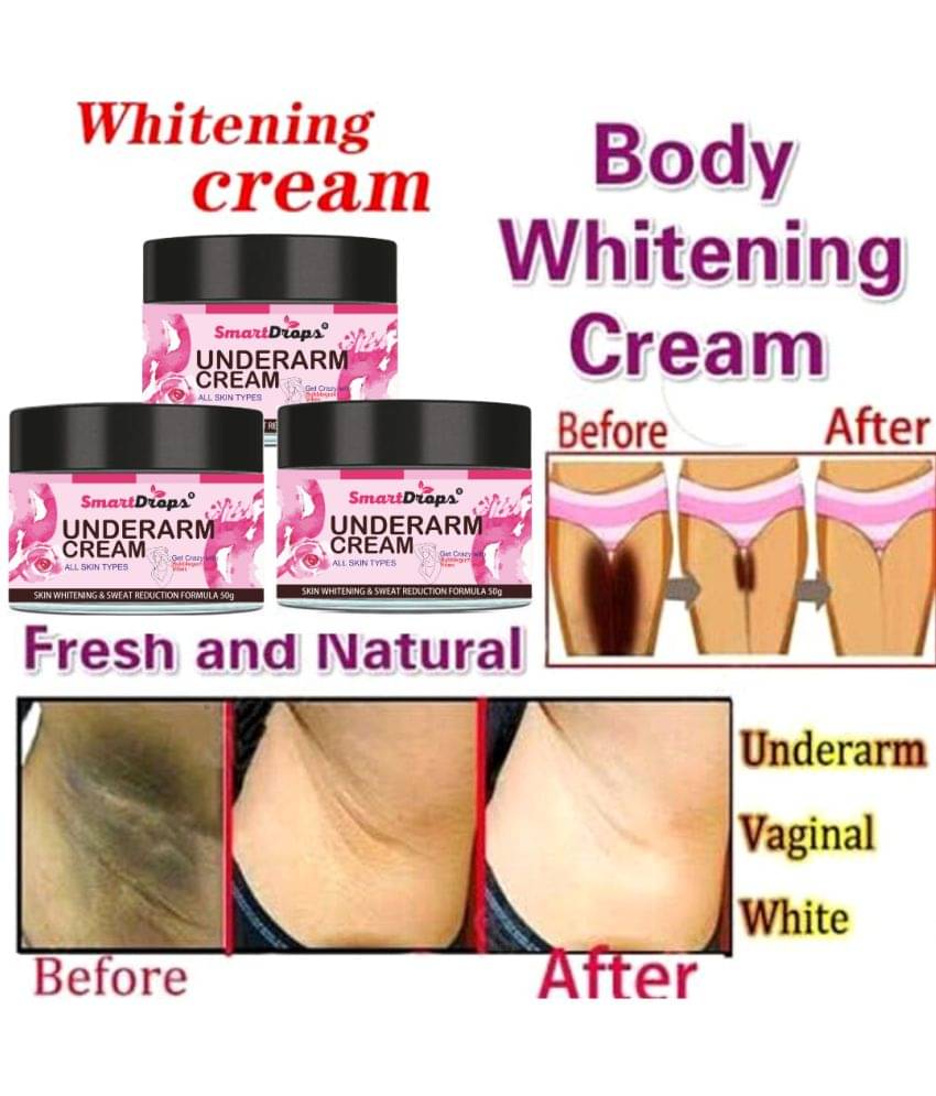 Smartdrops Underam Whitening Skin Brightning Cream Hand Cream 50 g - Pack of 3 Smartdrops Underam Whitening Skin Brightning Cream Hand Cream 50 g - Pack of 3