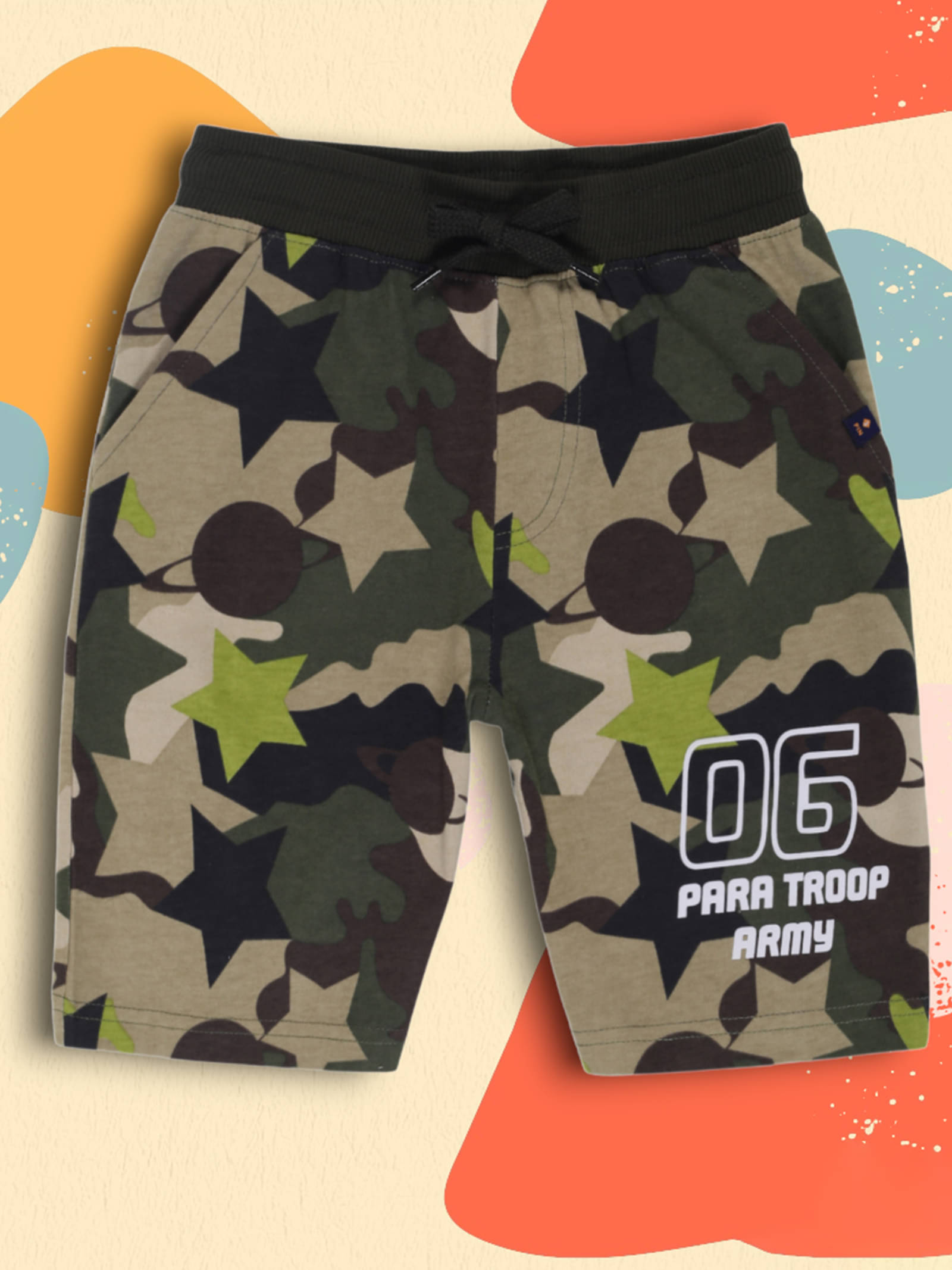     			3PIN Pack of 1 Cotton Shorts For Boys ( Multi )