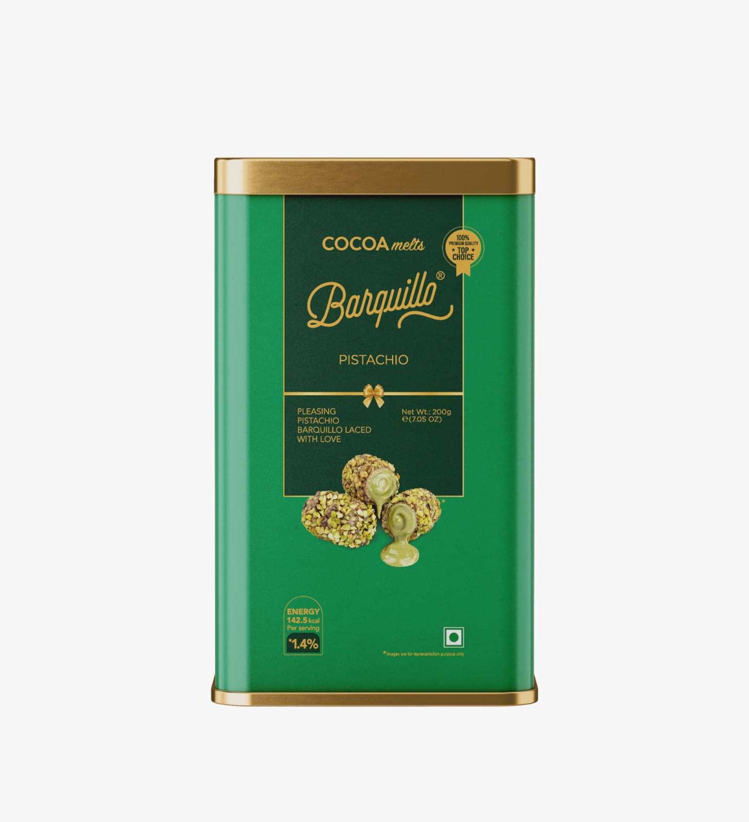 BARQUILLO Pista Center Filled Chocolate 200 g BARQUILLO Pista Center Filled Chocolate 200 g