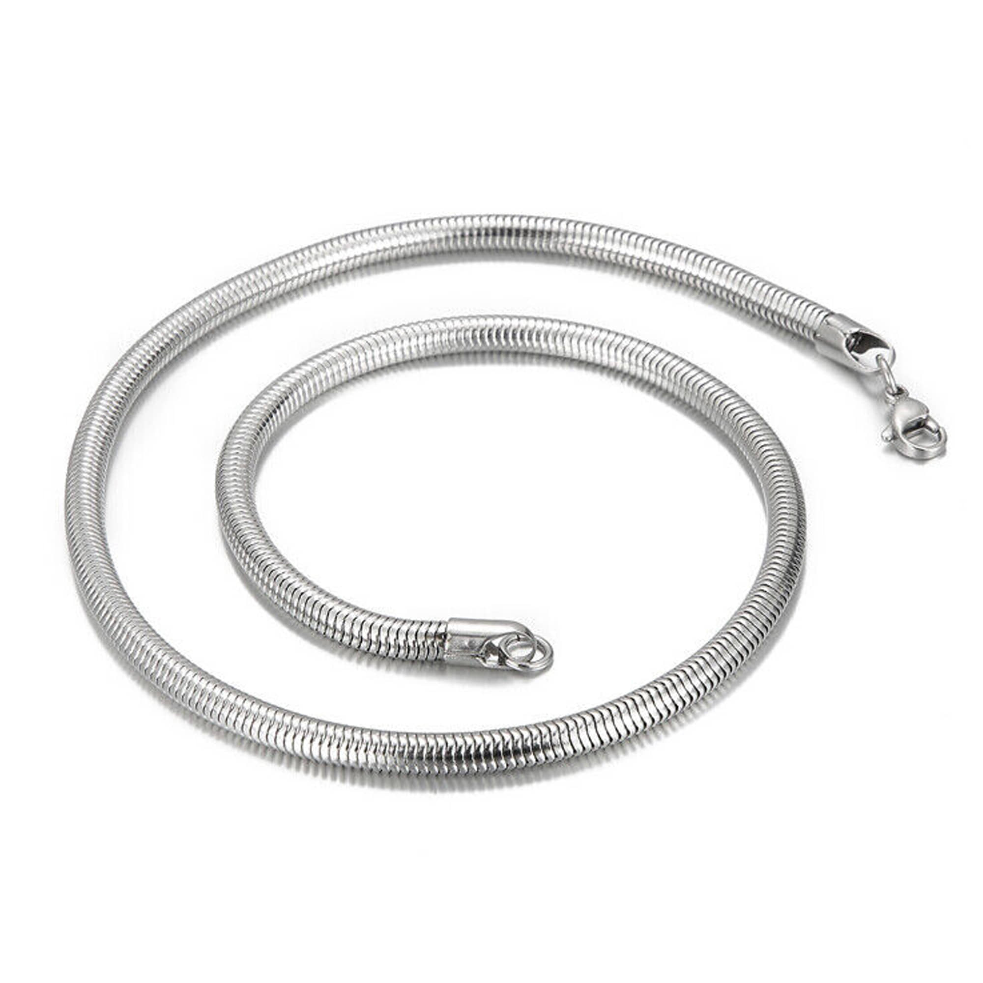 FASHION FRILL Silver Plated Stainless Steel Chain ( Pack of 1 )