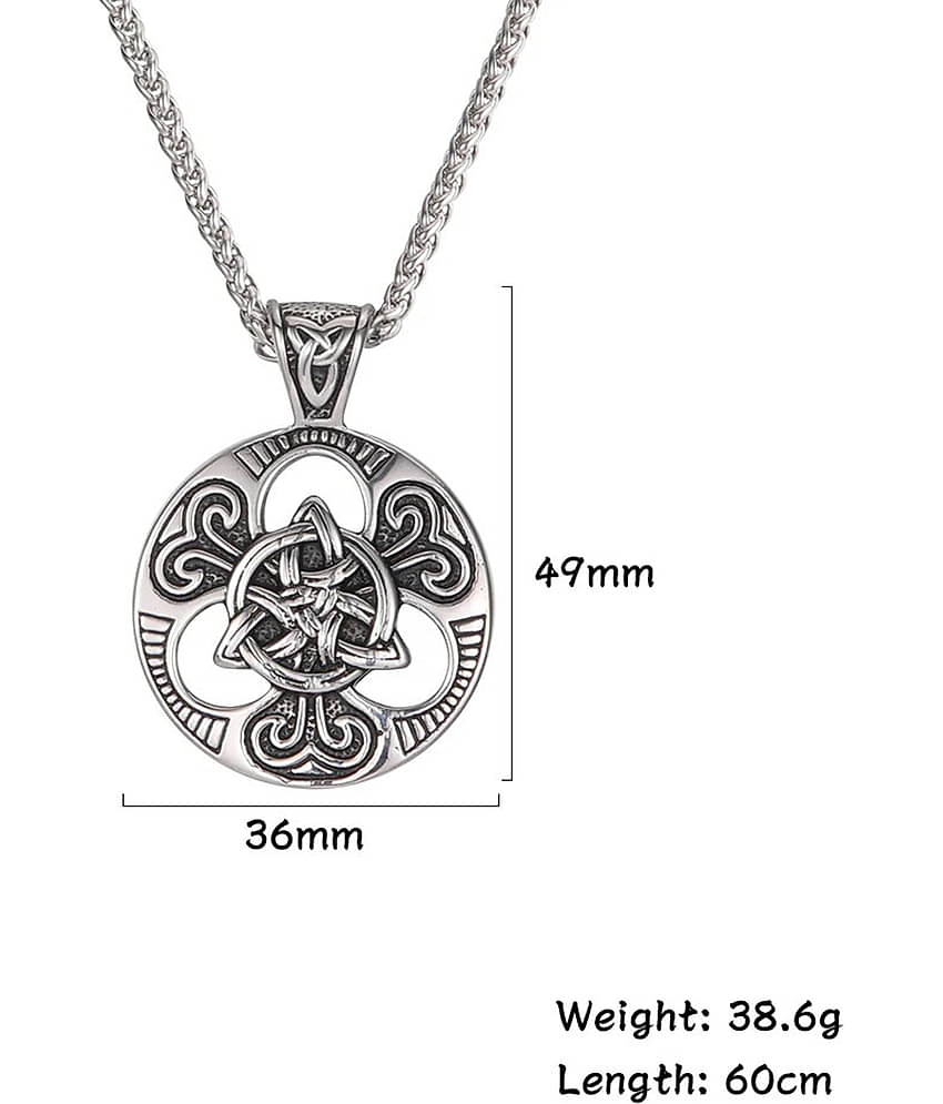 Fashion Frill Silver Chain For Men Stainless Steel Retro Silver Chain Pendant For Men Boys Stylish Pendant Mens Jewellery