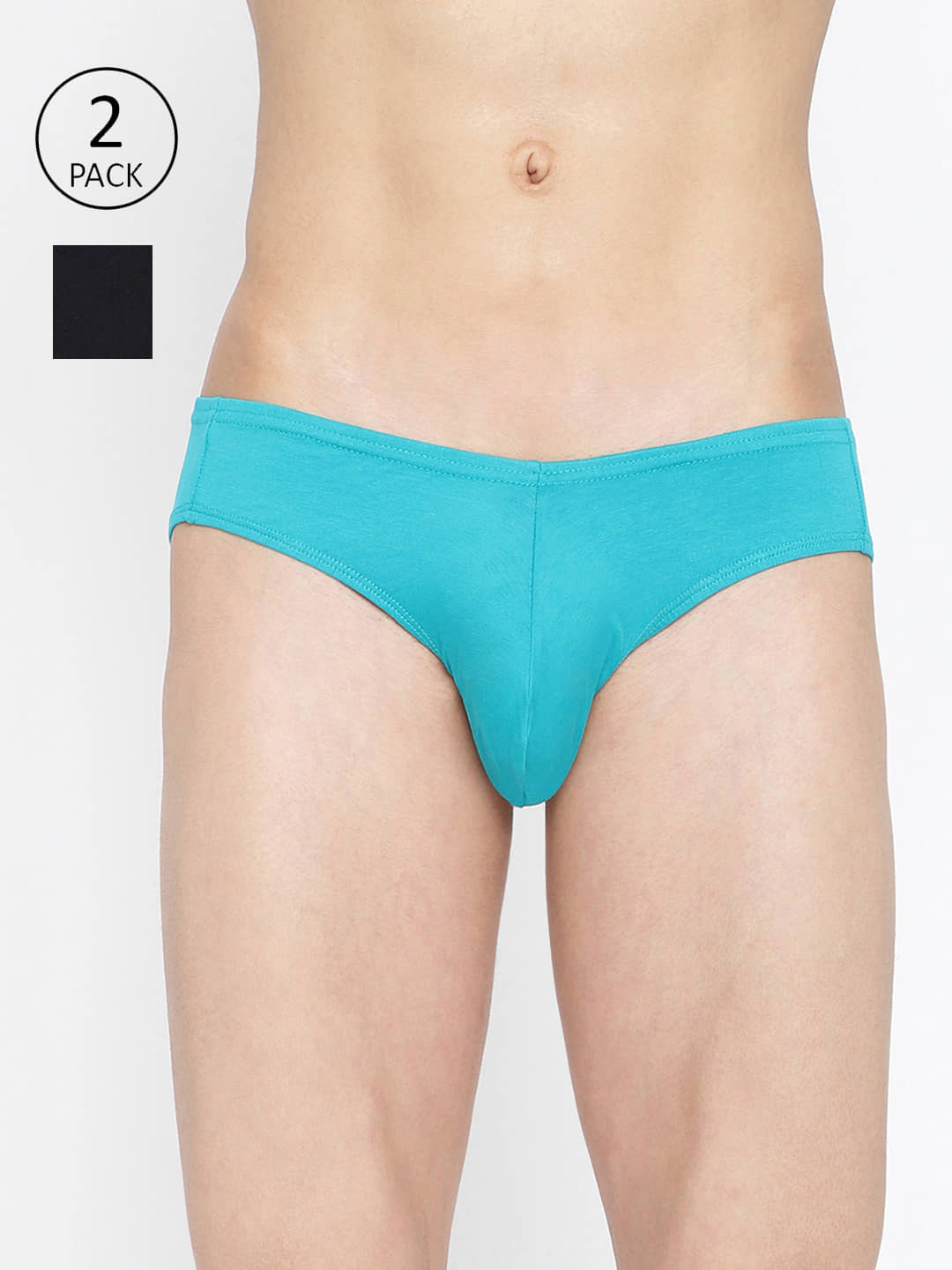La Intimo Pack of 2 Cotton Briefs For Men's ( Multicolor )