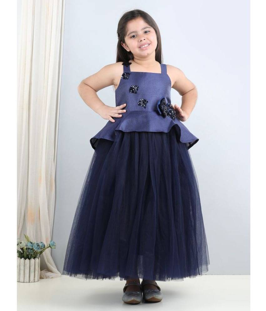 Toy Balloon Kids Net Gown For Girls ( Pack of 1 , Navy Blue ) Toy Balloon Kids Net Gown For Girls ( Pack of 1 , Navy Blue )