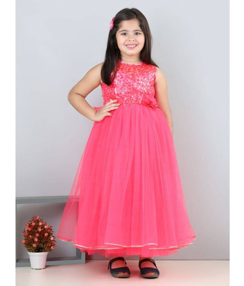 Toy Balloon Kids Net Frock For Girls ( Pack of 1 , Pink ) Toy Balloon Kids Net Frock For Girls ( Pack of 1 , Pink )