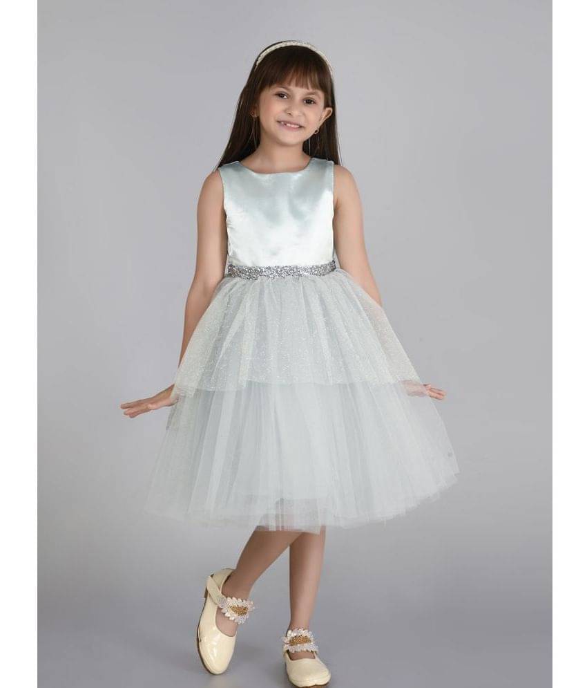     			Toy Balloon Kids Net Frock For Girls ( Pack of 1 , Sea Blue )
