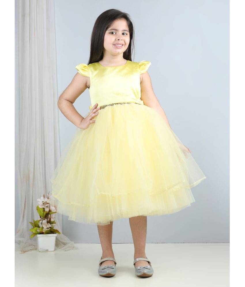 Toy Balloon Kids Net Frock For Girls ( Pack of 1 , Yellow ) Toy Balloon Kids Net Frock For Girls ( Pack of 1 , Yellow )