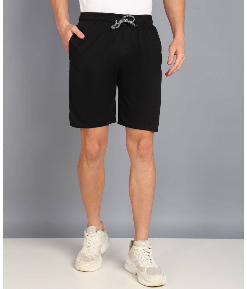     			XFOX Black Blended Men's Shorts ( Pack of 1 )