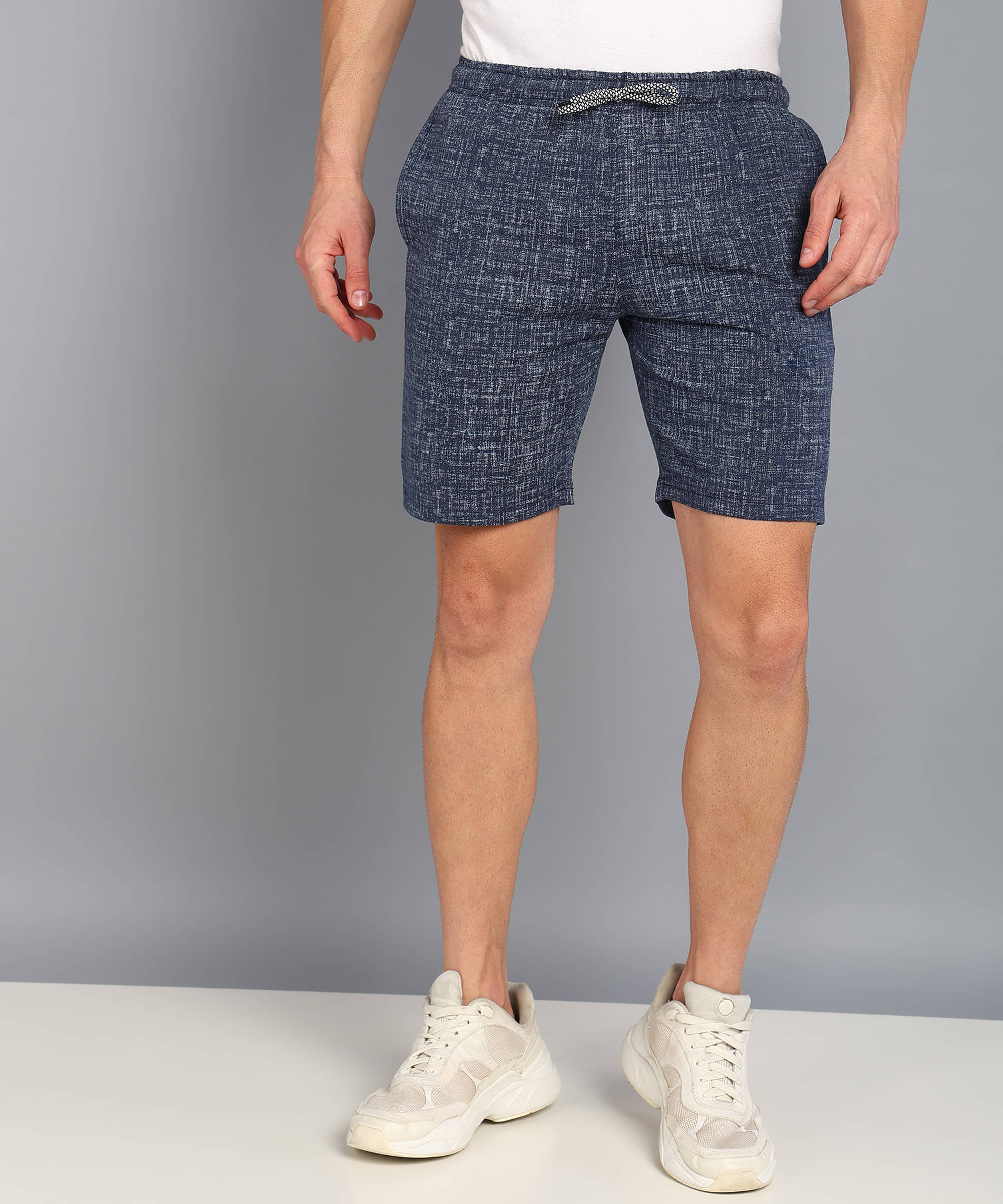 XFOX Navy Blended Men's Shorts ( Pack of 1 )     			XFOX Navy Blended Men's Shorts ( Pack of 1 )