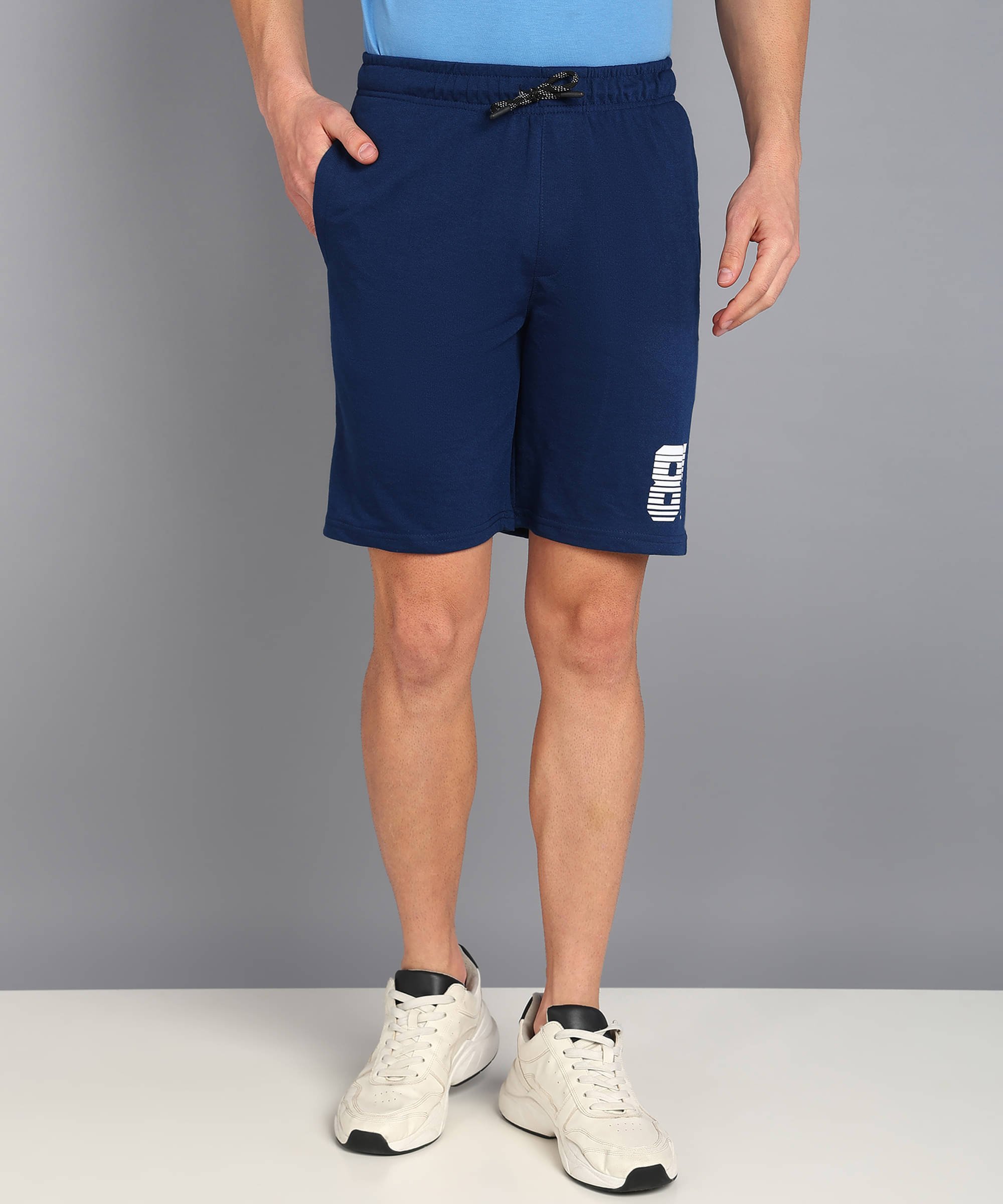 XFOX Navy Blended Men's Shorts ( Pack of 1 )     			XFOX Navy Blended Men's Shorts ( Pack of 1 )