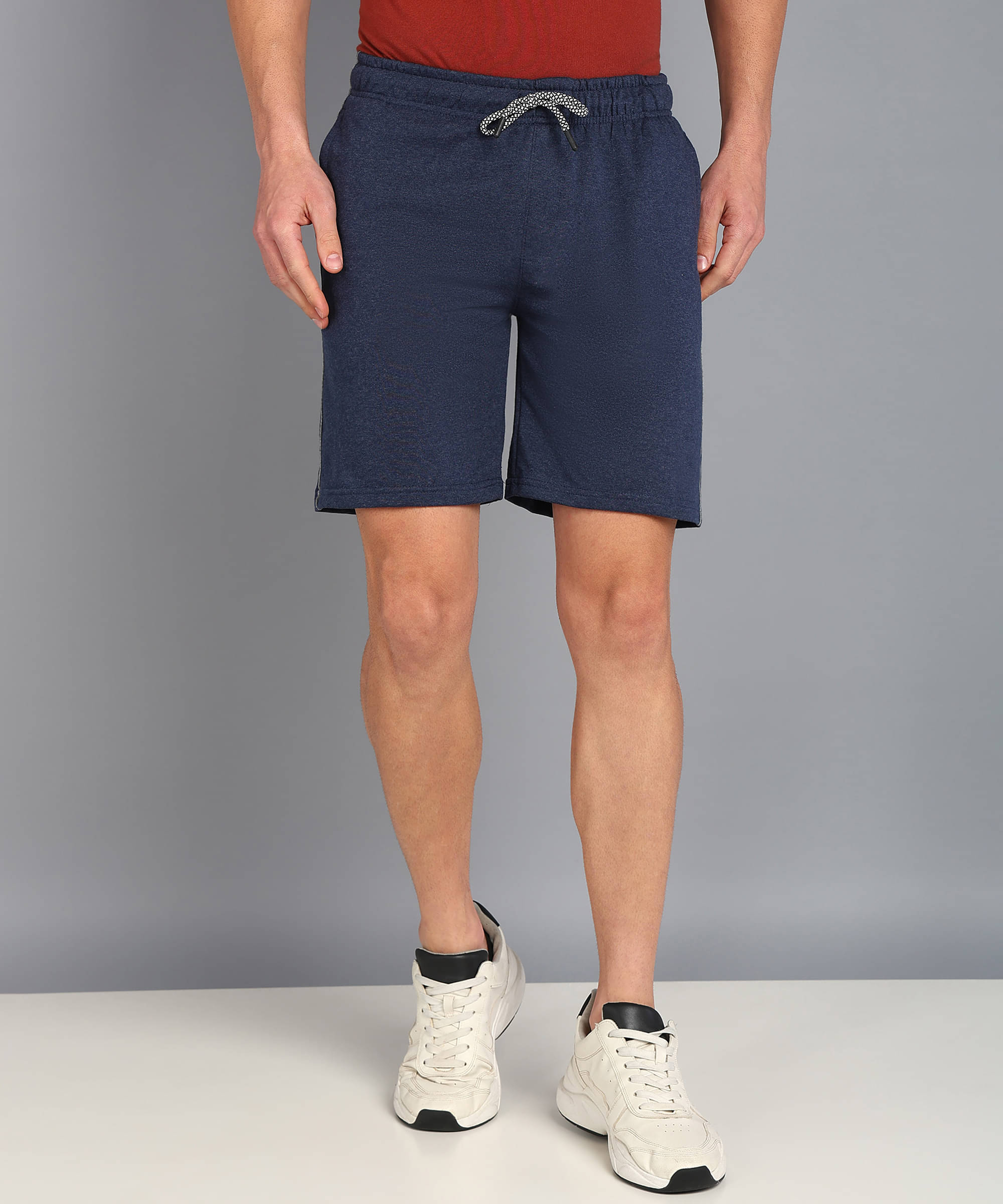     			XFOX Navy Blended Men's Shorts ( Pack of 1 )