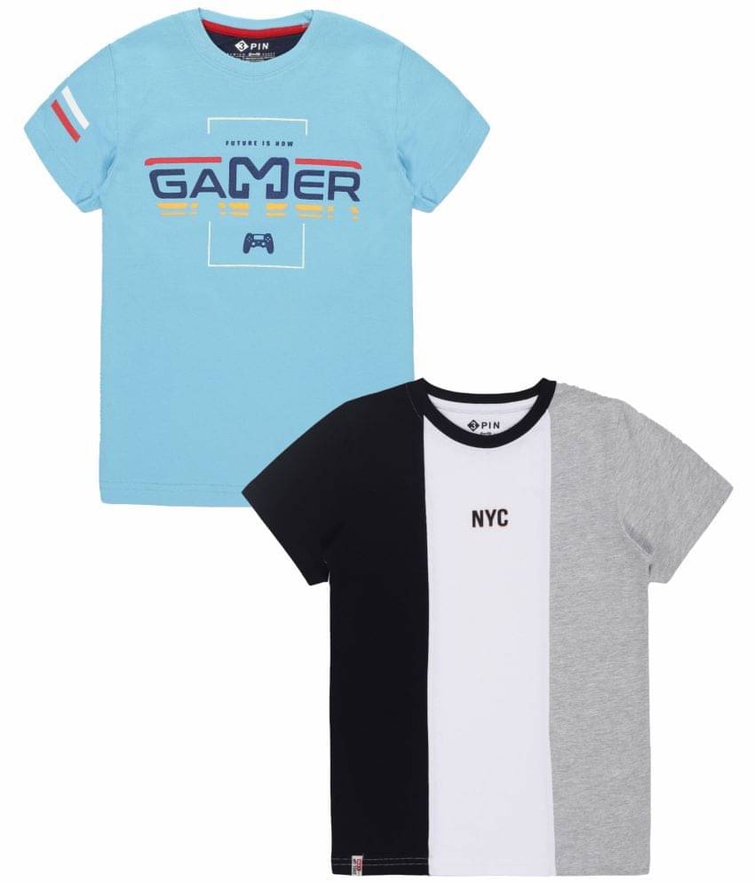     			3PIN Pack of 1 Boys Cotton T-Shirt ( Multicolor )