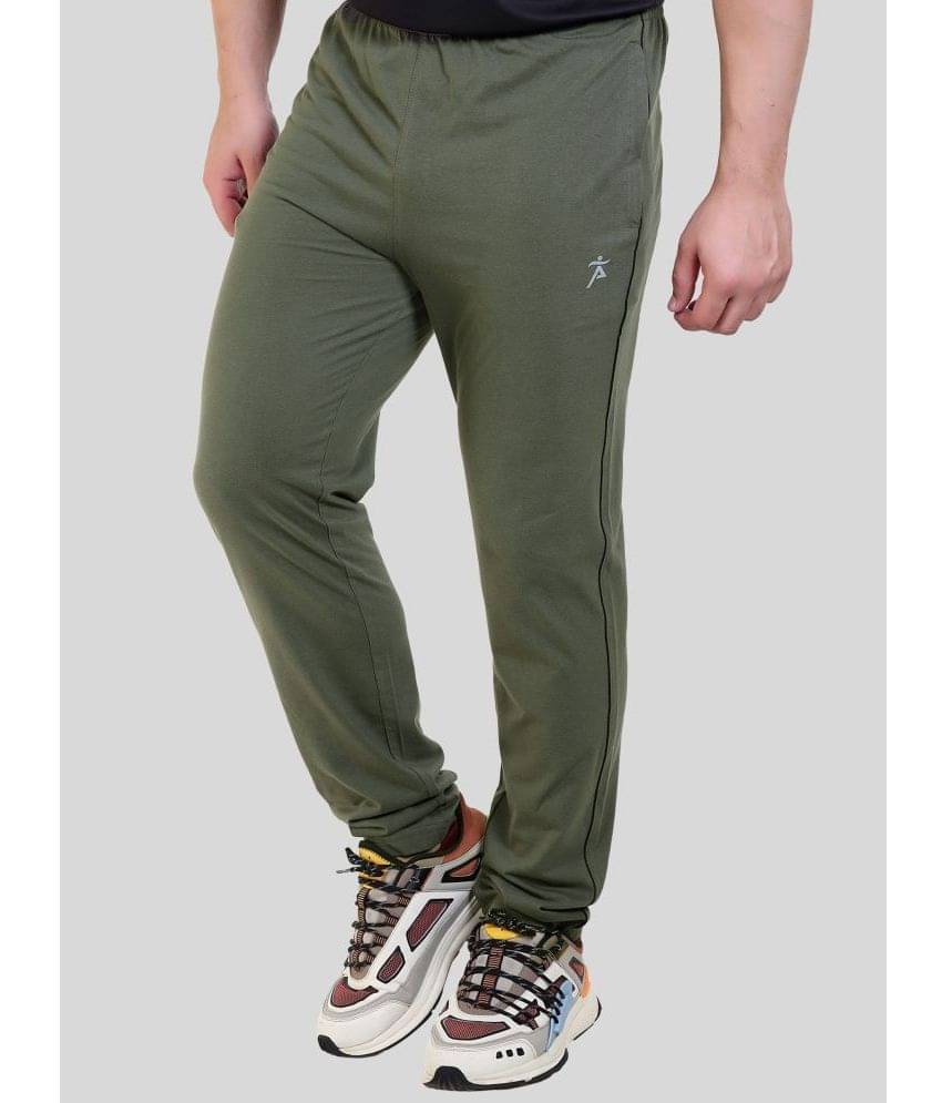     			AXYS Olive Green Cotton Blend Men's Trackpants ( Pack of 1 )