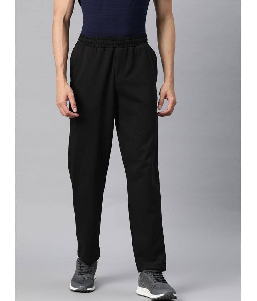 Alcis Black Cotton Blend Men's Trackpants ( Pack of 1 ) Alcis Black Cotton Blend Men's Trackpants ( Pack of 1 )