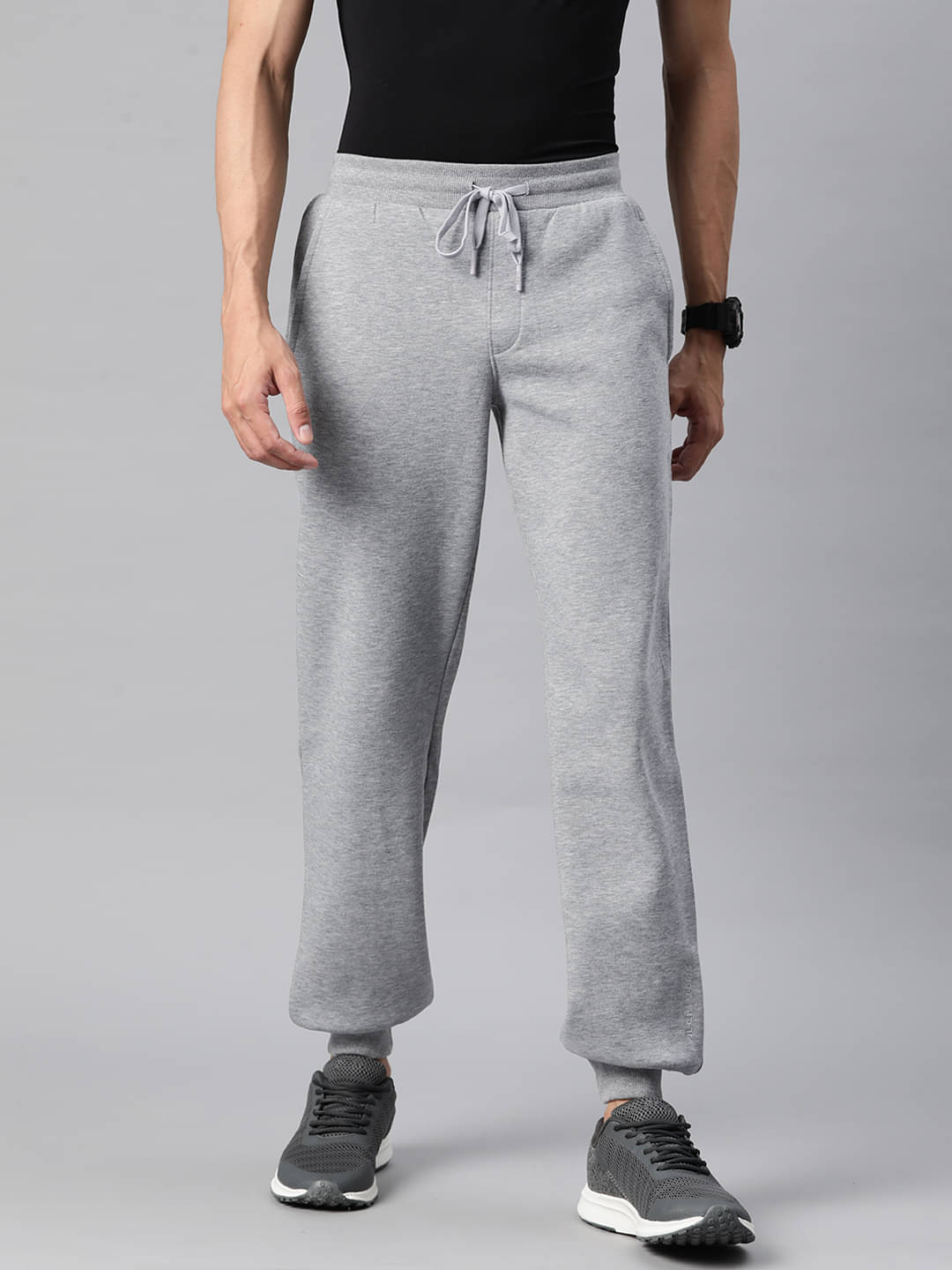     			Alcis Grey Cotton Blend Men's Joggers ( Pack of 1 )