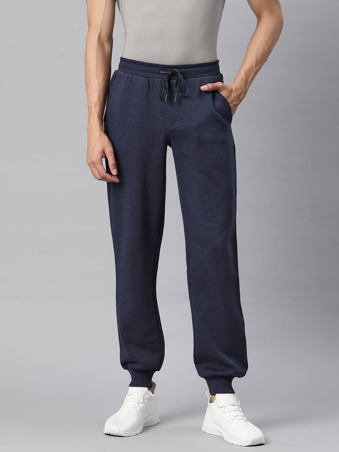     			Alcis Navy Blue Cotton Blend Men's Joggers ( Pack of 1 )