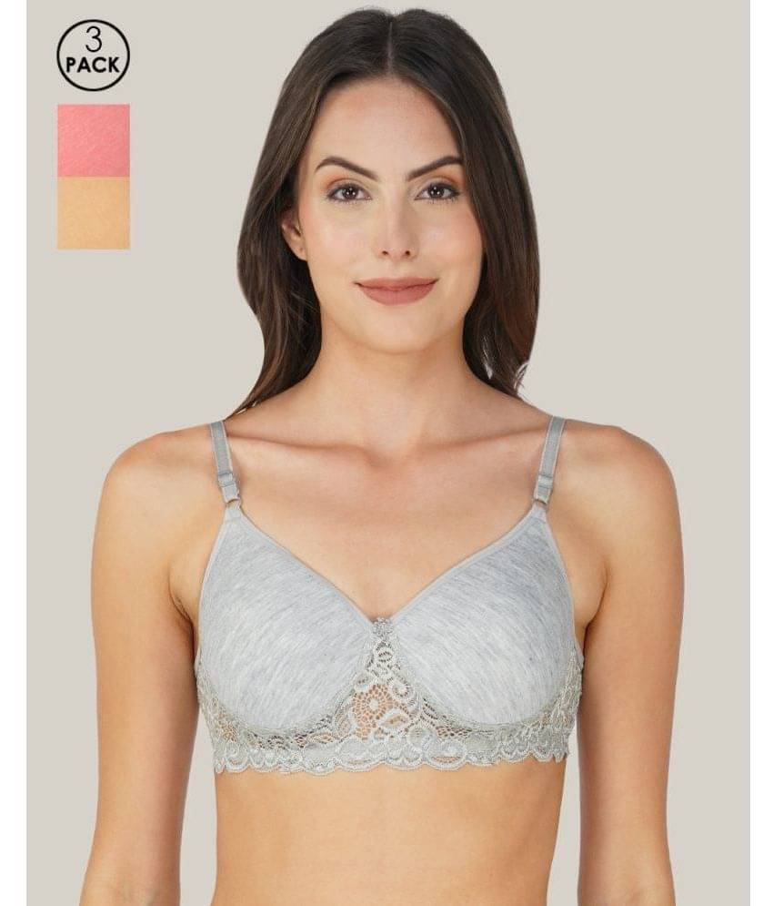 Arc de Shapes Pack of 3 Cotton Blend Women's T-Shirt Bra ( Multicolor ) Arc de Shapes Non Padded Everyday Bra for Women Arc de Shapes Pack of 3 Cotton Blend Women's T-Shirt Bra ( Multicolor ) Arc de Shapes Non Padded Everyday Bra for Women