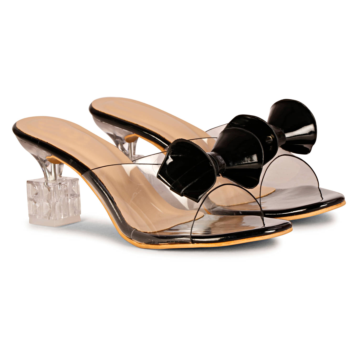     			Commander Shoes Black Women's Slip On Heels