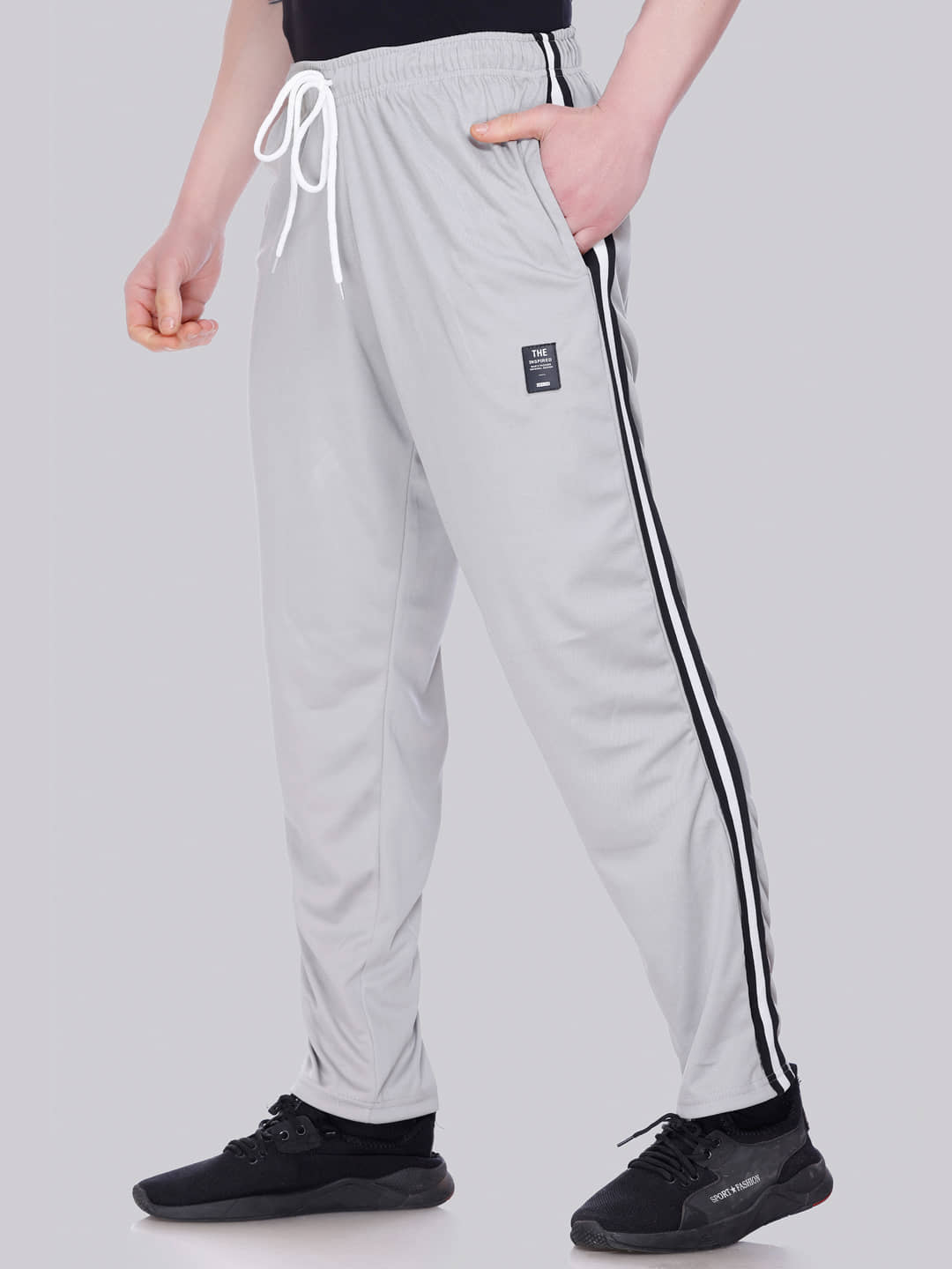 HVBK Grey Polyester Men's Trackpants ( Pack of 1 ) - Track Pants | Buy online on ZillyBuy