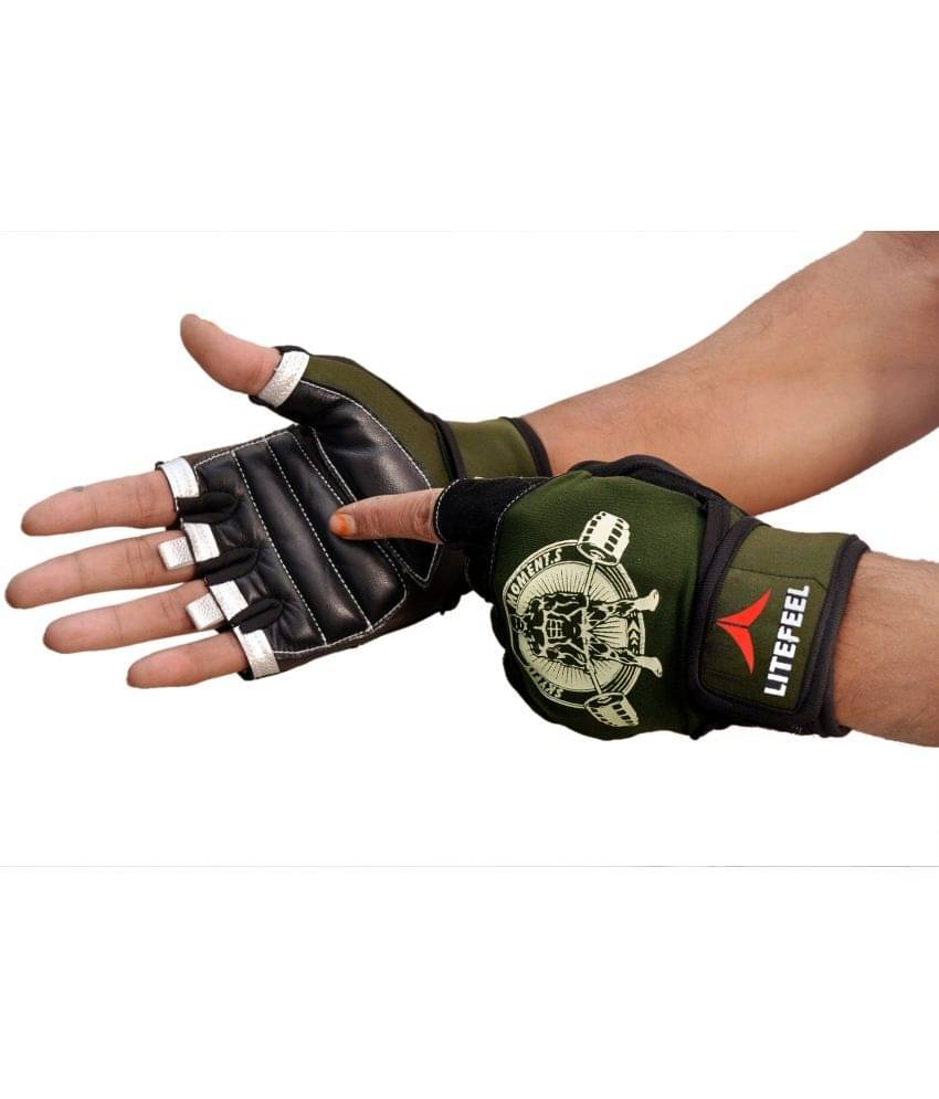 LITEFEEL BODYBUILDER PRINT Unisex Polyester Gym Gloves For Advanced Fitness Training and Workout With Half-Finger Length LITEFEEL BODYBUILDER PRINT Unisex Polyester Gym Gloves For Advanced Fitness Training and Workout With Half-Finger Length