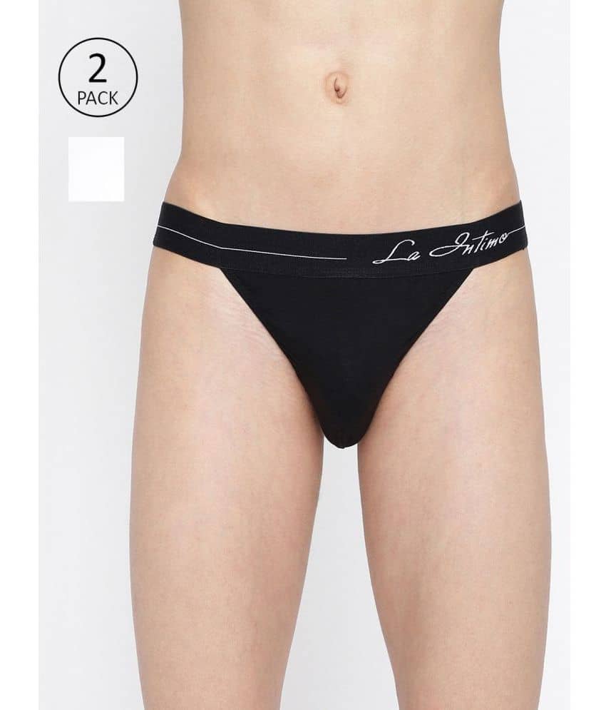 La Intimo Pack of 2 Cotton Bikini For Men's ( Multicolor )