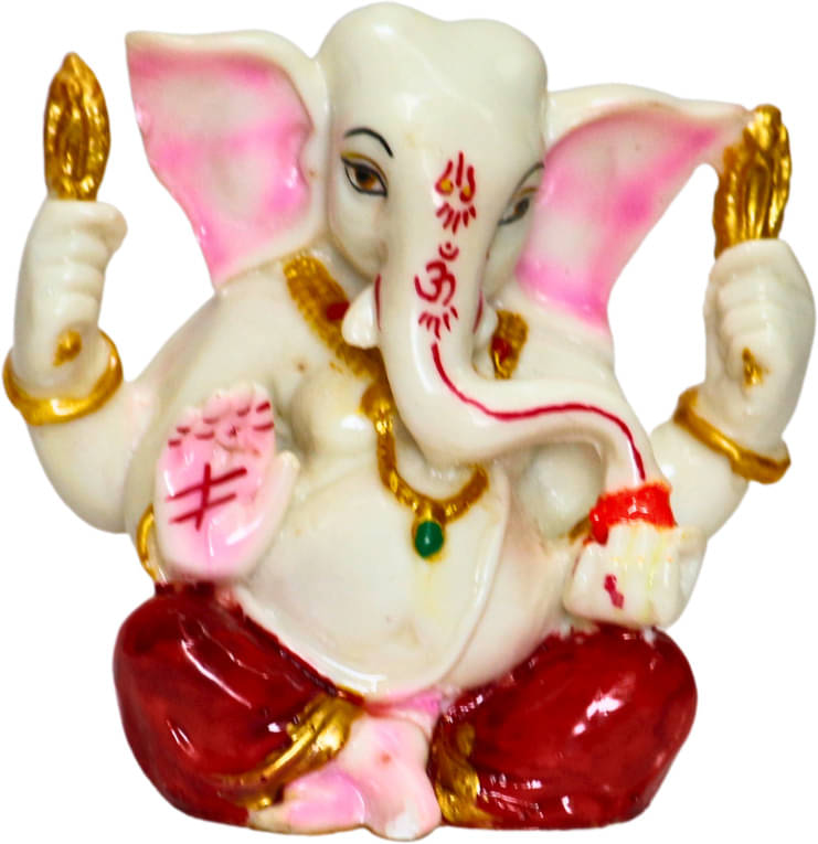     			Miss Peach Palm Ganesha Showpiece 9 cm - Pack of 1