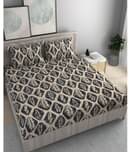 STAR TEX Microfiber 1 Double King Bedsheet with 2 Pillow Covers ( Blue )