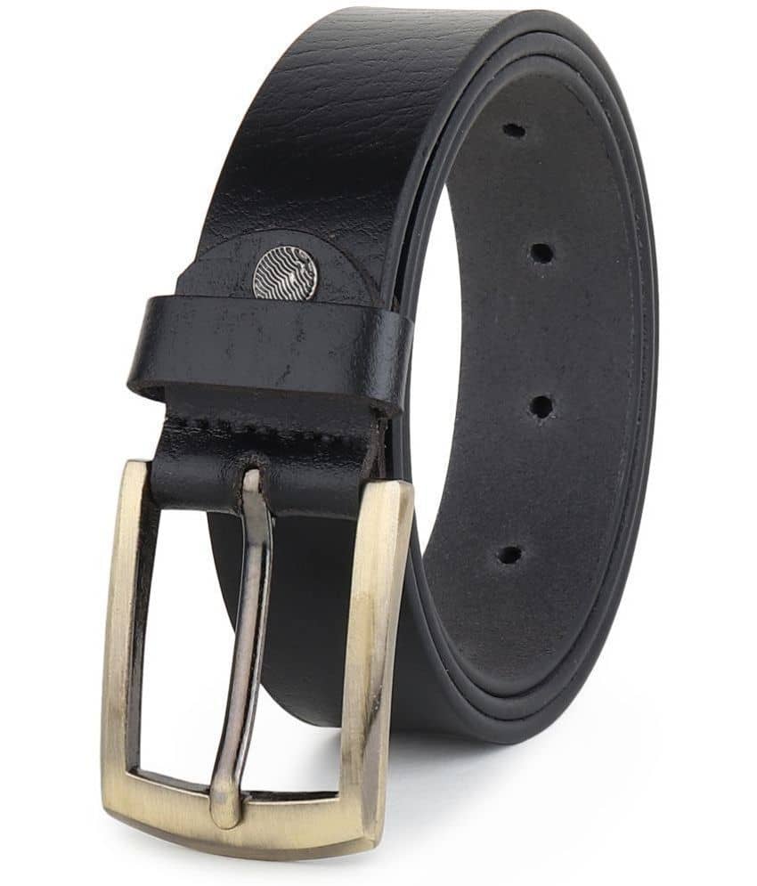 SUNSHOPPING - Black 100% Leather Men's Formal Belt ( Pack of 1 )