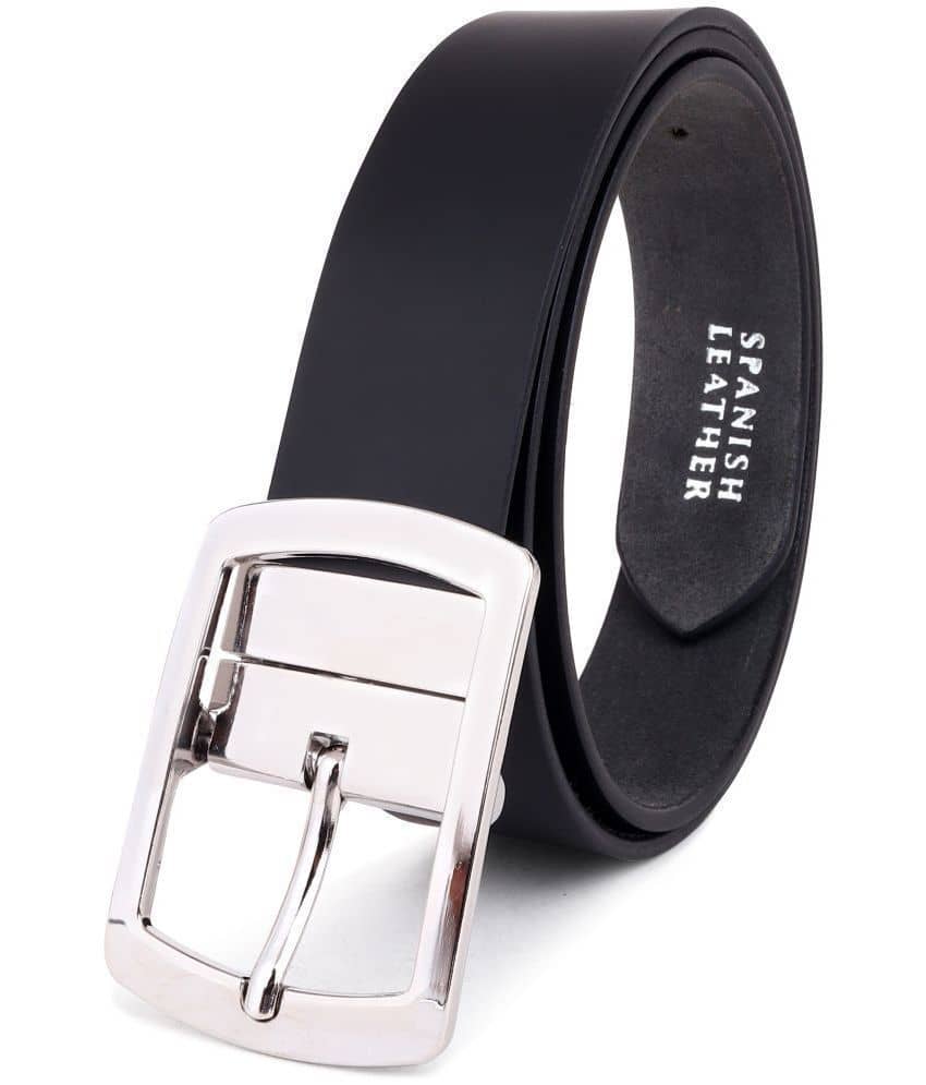 SUNSHOPPING - Black 100% Leather Men's Formal Belt ( Pack of 1 )