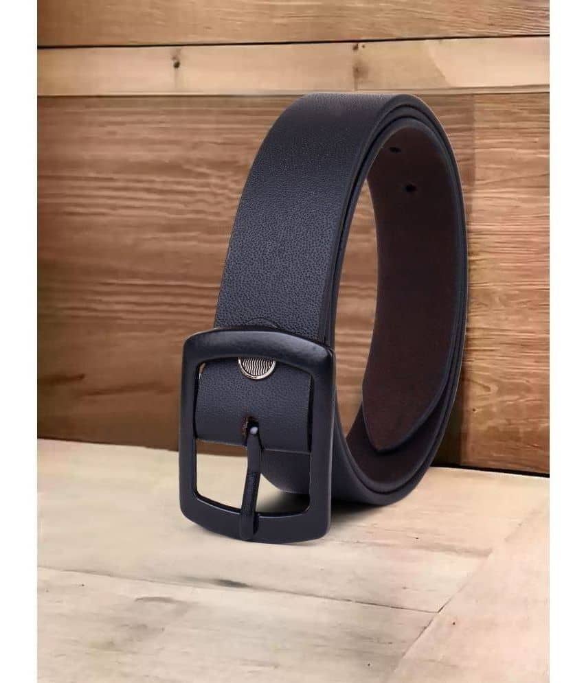 SUNSHOPPING - Black 100% Leather Men's Formal Belt ( Pack of 1 )