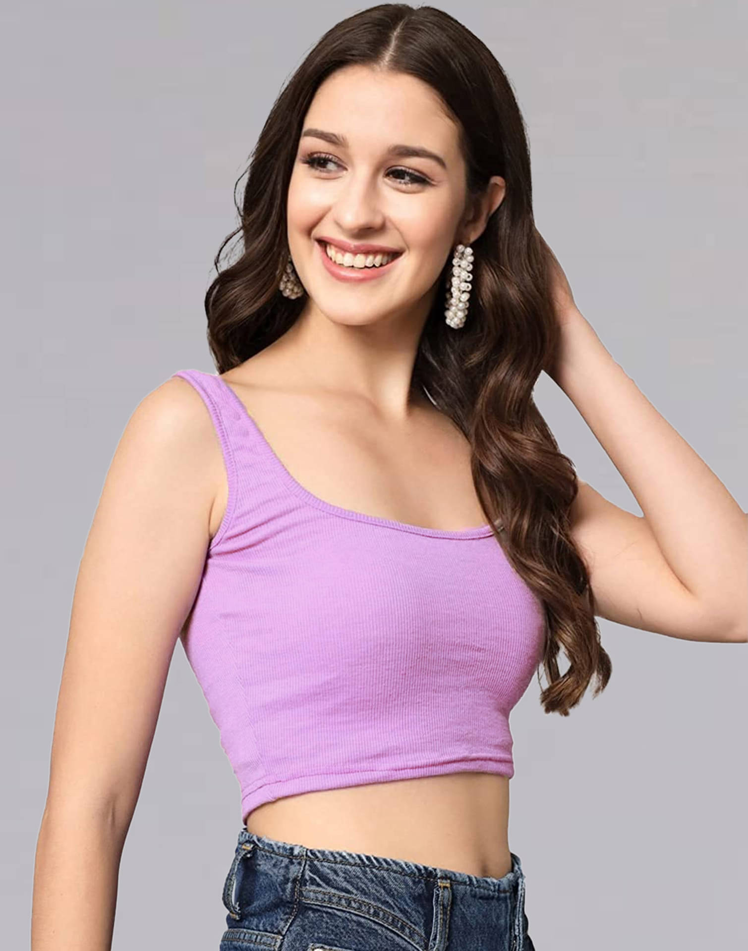 Selvia Women's Polyester Tank Top ( Purple ) Selvia Women's Polyester Tank Top ( Purple )