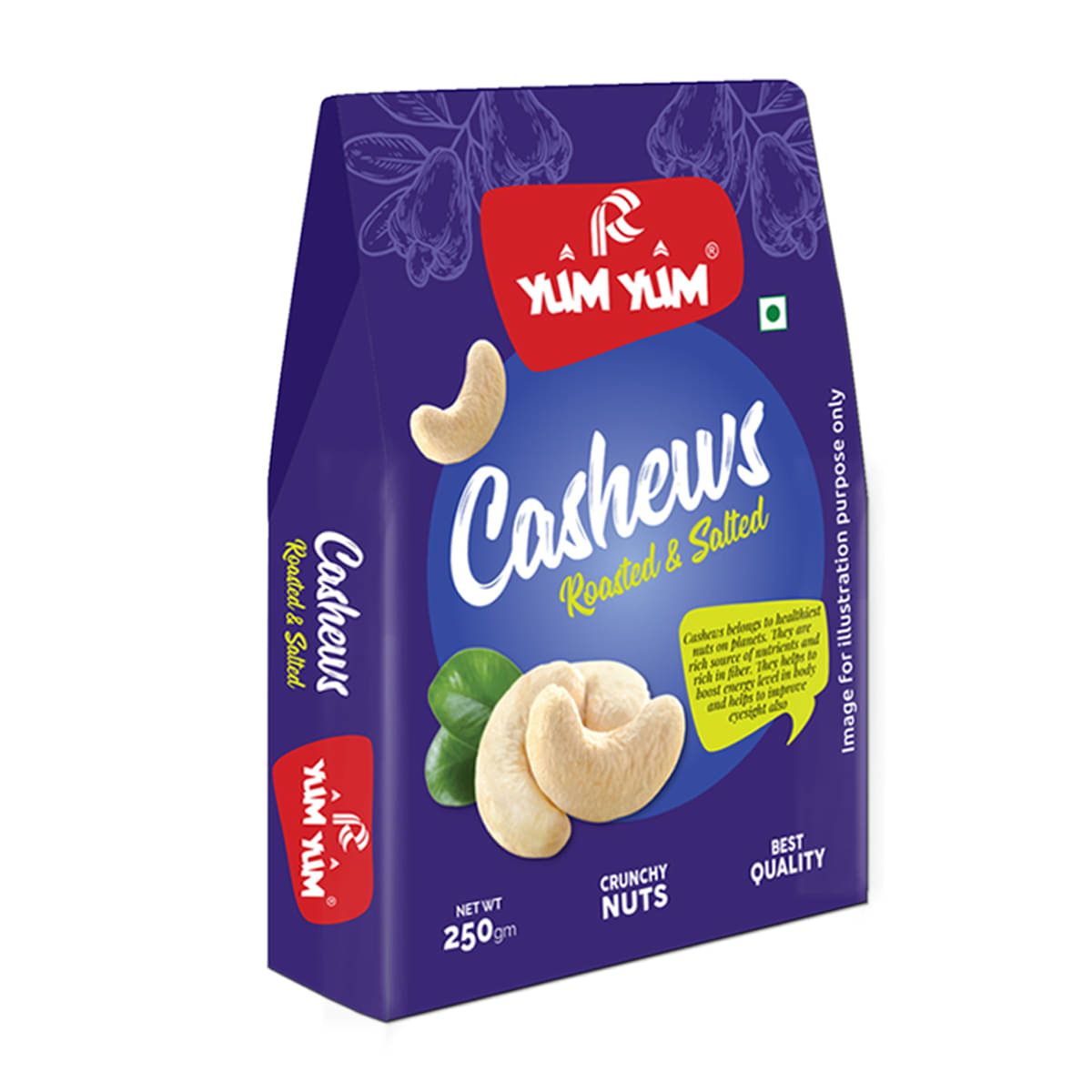     			YUM YUM Roasted & Salted Cashews 250 g