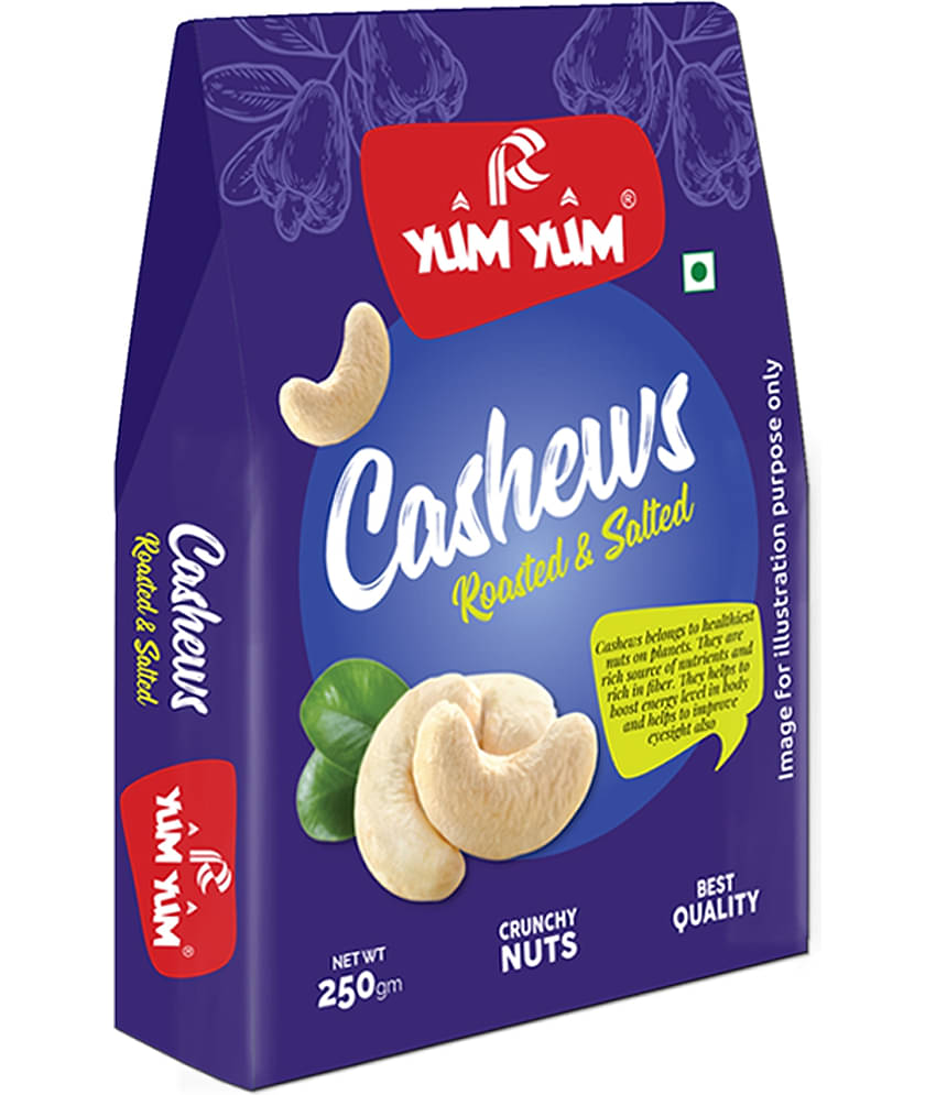 YUM YUM Roasted & Salted Cashews 250 g