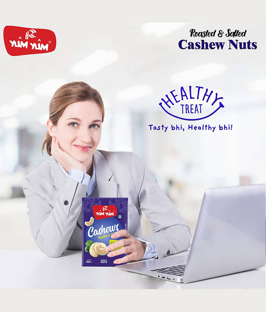 YUM YUM Roasted & Salted Cashews 250 g