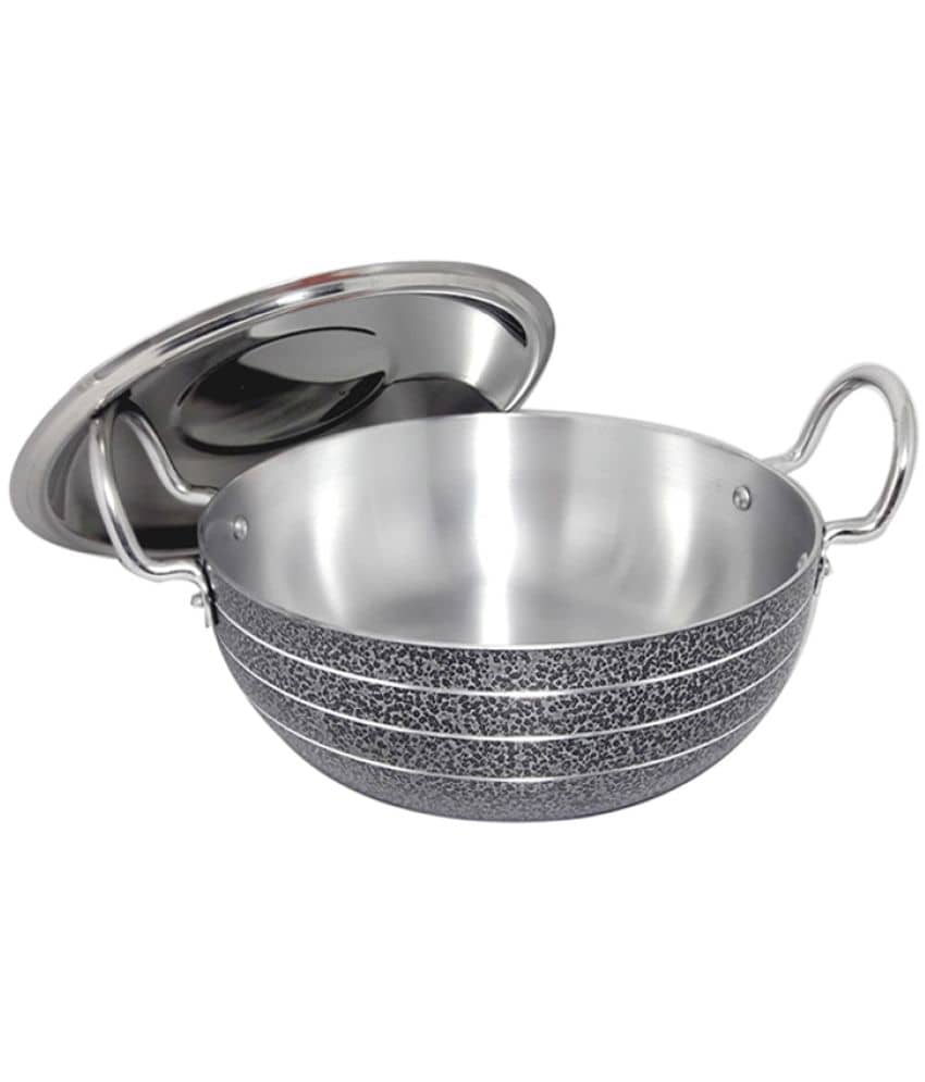 bartan hub Aluminium Enamle Deep Kadhai 4 mm ( 1 ) L - Cookware | Buy online on ZillyBuy