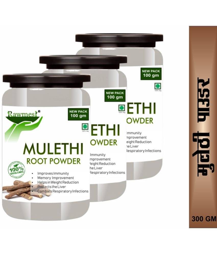 Rawmest Mulethi Powder 100 Gm Pack of 3 Rawmest Mulethi Powder 100 Gm Pack of 3