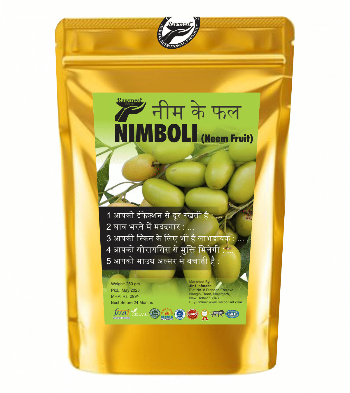 Rawmest Nimboli Powder 250 Gm Pack of 1