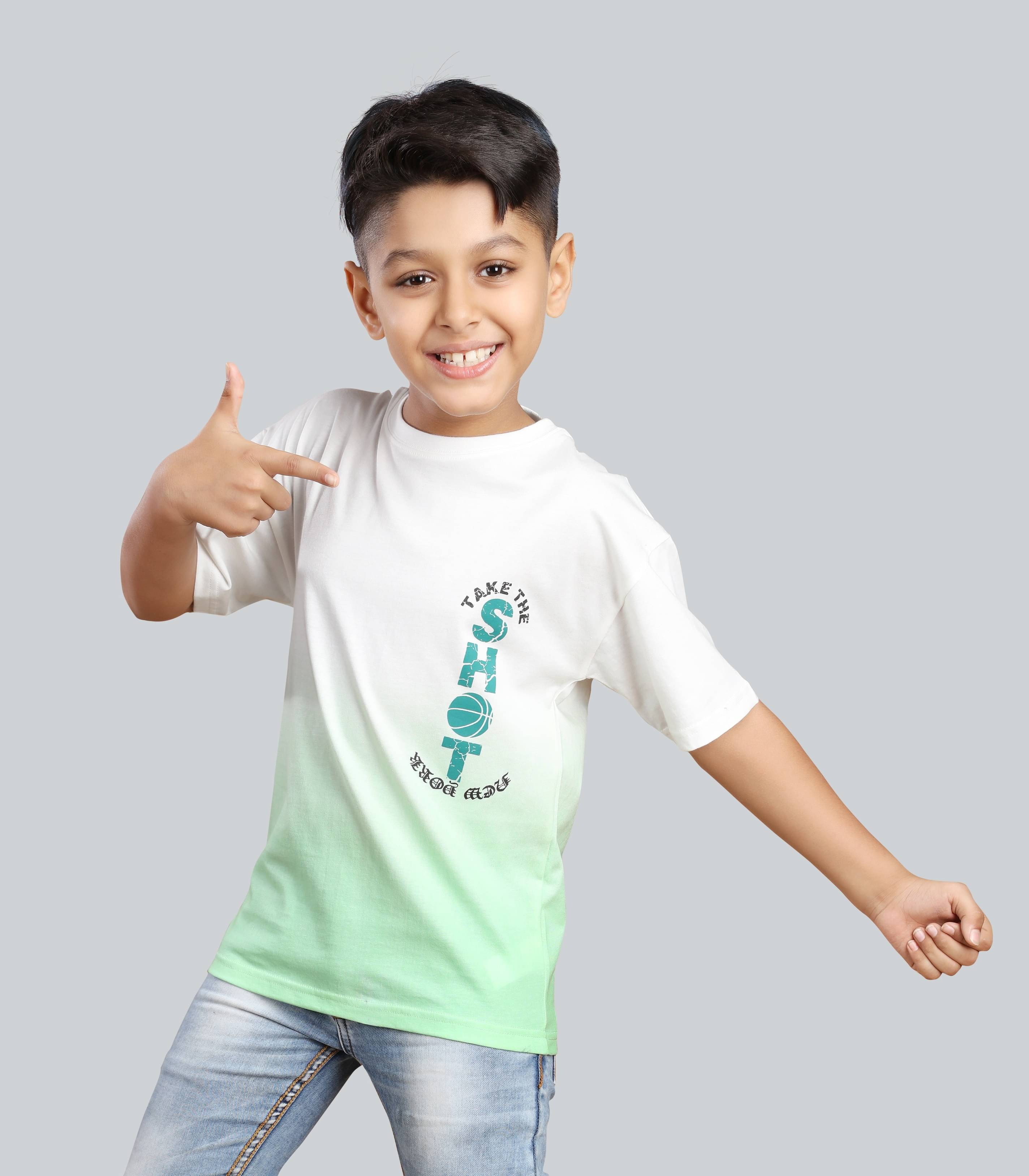     			3PIN Pack of 3 Boys Cotton T-Shirt ( Green )