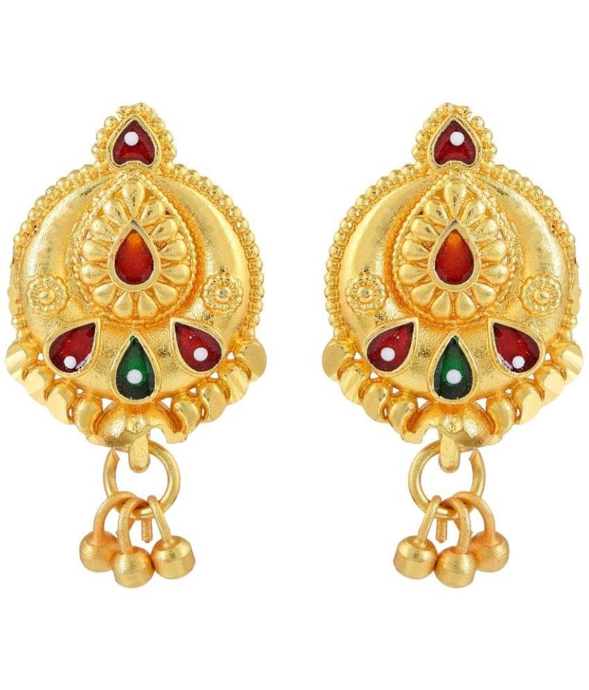     			ADMIER Yellow Stud Earrings ( Pack of 1 )