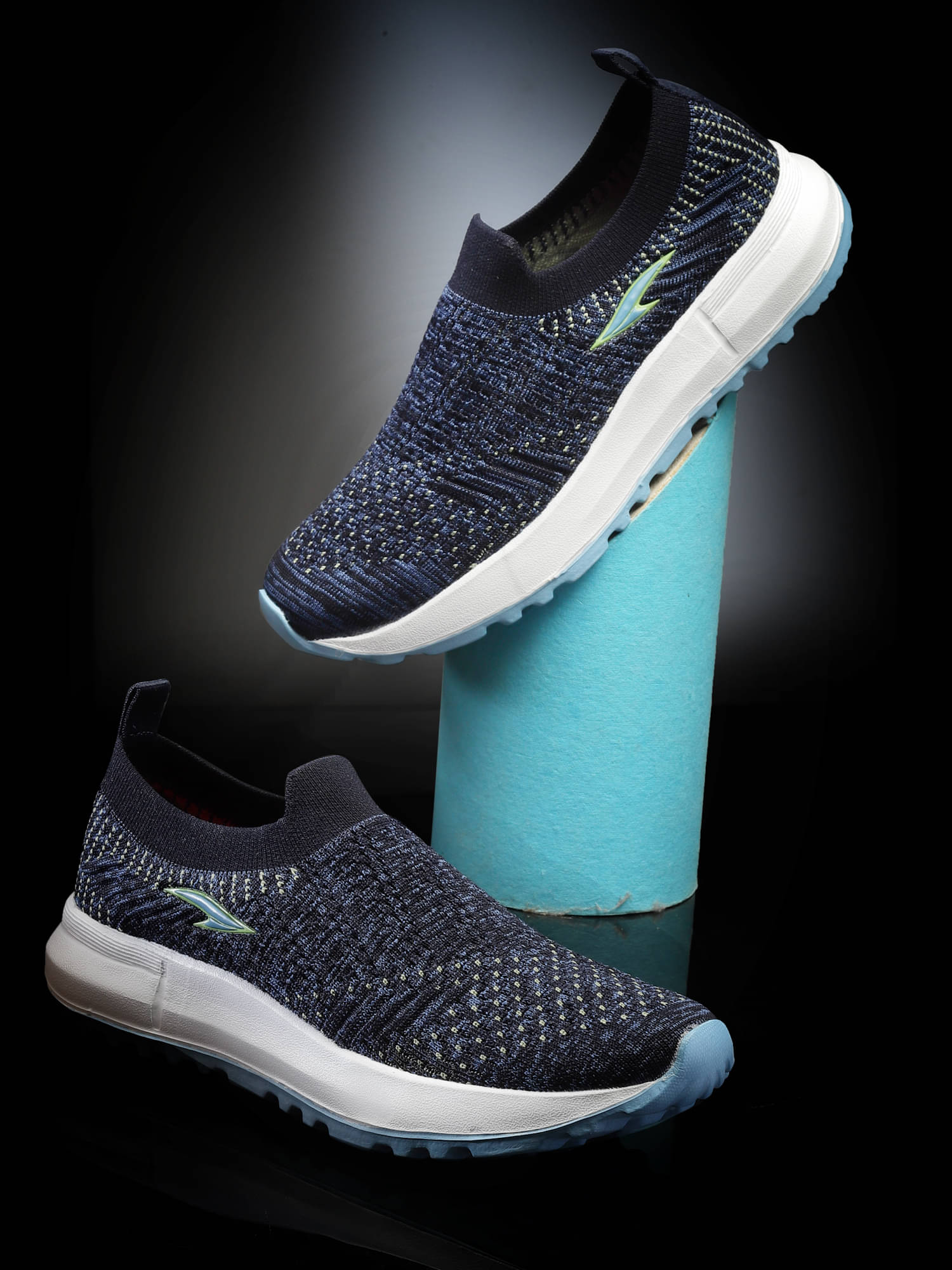     			ASIAN Navy Blue Women's Slip On